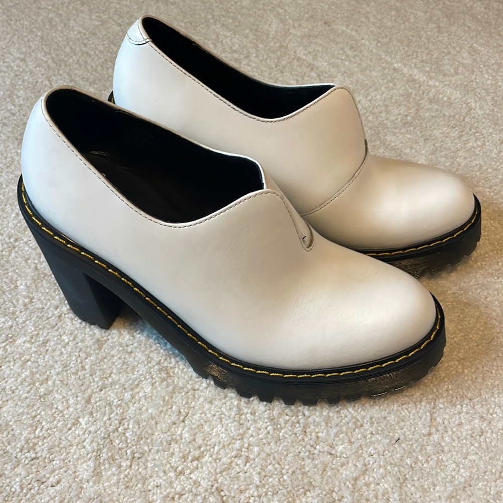 DR MARTENS Cordelia Platform Heels White 8